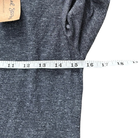 Michael Stars O/S  Grey Brooklyn jersey long sleeve shirt One Size - Picture 4 of 9